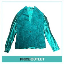Damir Doma - Teal Satin Textured Blazer - Size 38 - BRAND NEW WITH TAGS