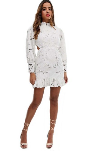 Asos womens white mini dress - asos,