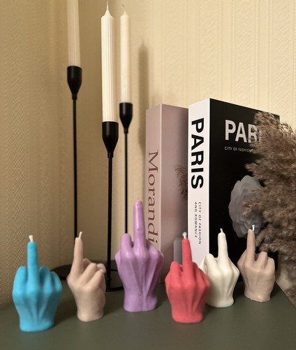 Middle finger size - s, candle