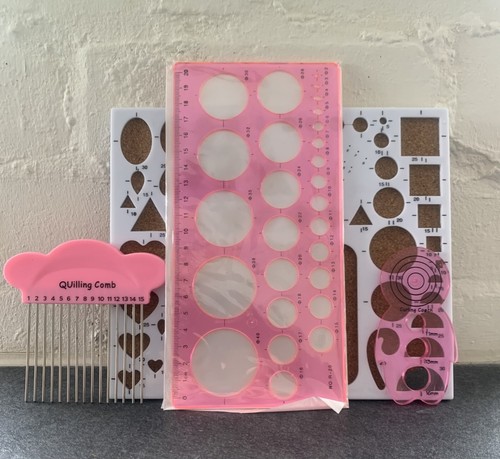 Piece pink quilling - quilling, set