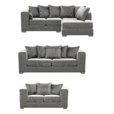 Ella Grey Corner Plush Velvet