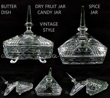 Butter Dish Glass French