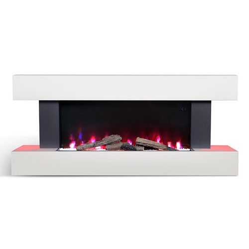 White fireplace suite surround - fireplace,
