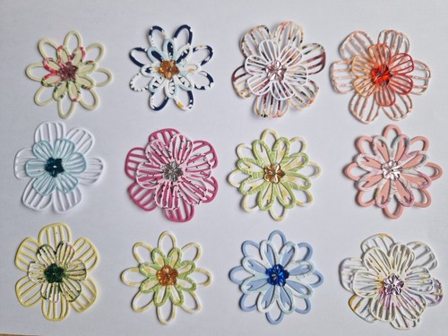 Large 6cm layered flowers - 12,