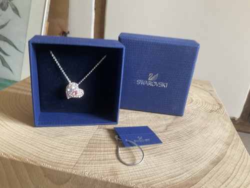 Swarovski pink heart pendant - swarovski,