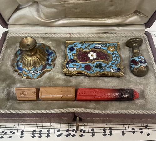 Antique french champleve - french,