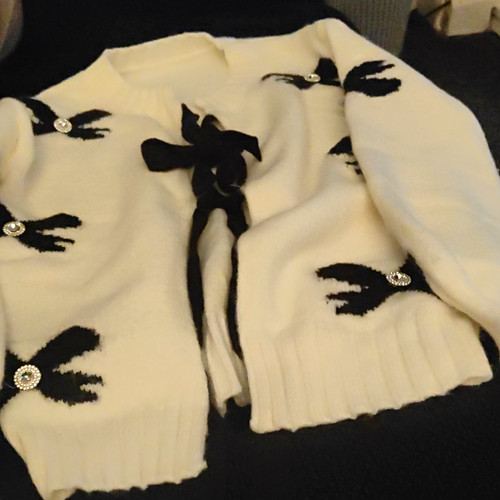 Ladies white black rabbit - ladies,