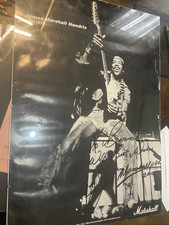 Marshall Jimi Hendrix poster signed by Jim To Bernie Marsden