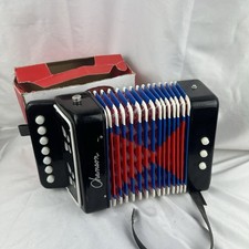 Vintage Goodlin Midget Beginner's Accordion 7 + 3 Bass/Harmonic/Air Buttons