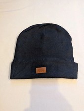 Levi's unisex black beanie hat
