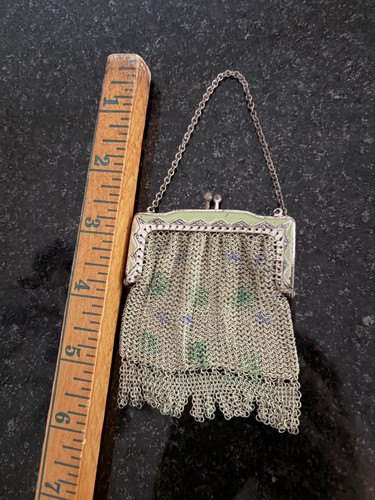 Tiny vintage antique mesh
