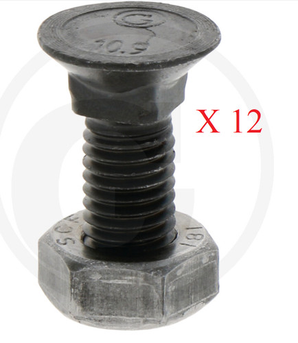 Plough bolt m10 9 - 30-10.9, pack