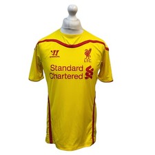 Warrior Liverpool FC Yellow Football Shirt Men's UK Size M K83
