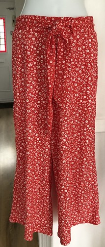 Ladies wide leg - leg, floral