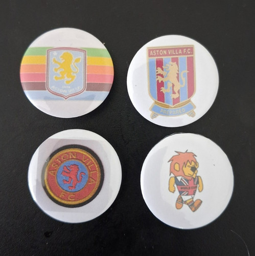 Aston villa button badges - aston,