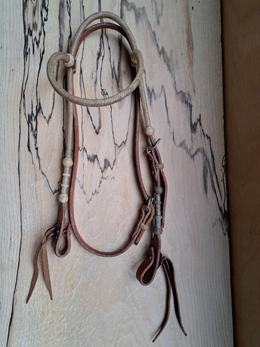 Western bridle del rio rawhide - western,