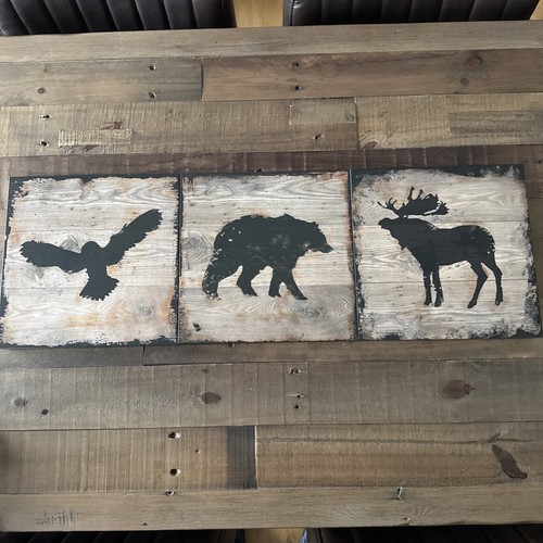 Ikea bjornamo wooden - wall, art