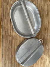 US ARMY 1950’s MESS TIN US WYOTT Genuine Military Issue Steel Canteen Plate USAF