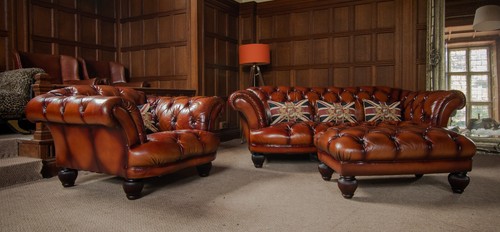 Tetrad oskar chesterfield tan - chesterfield,