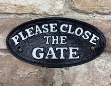 Please close the gate black - close,