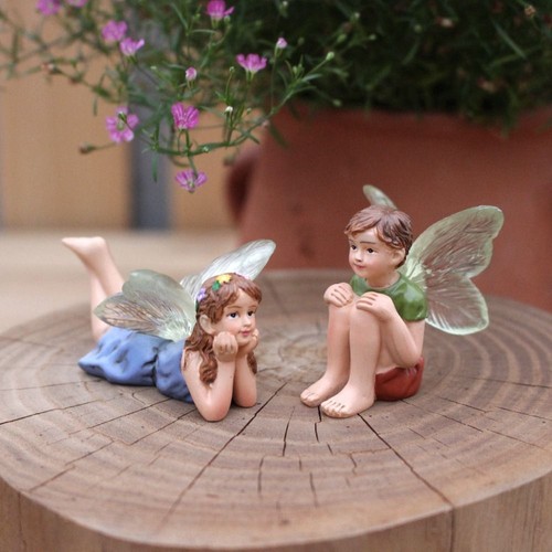 2pcs cute flower - cute, statue