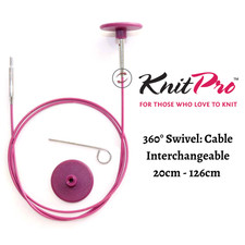 KnitPro 360° Swivel Cables : Interchangeable: opened packaging