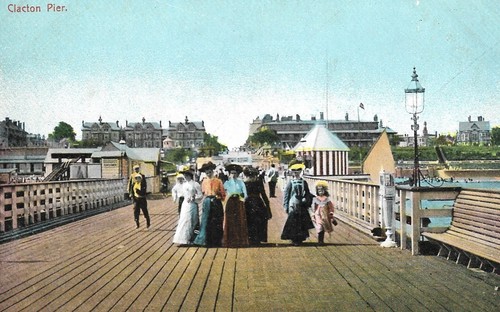 Clacton pier postcard - clacton,