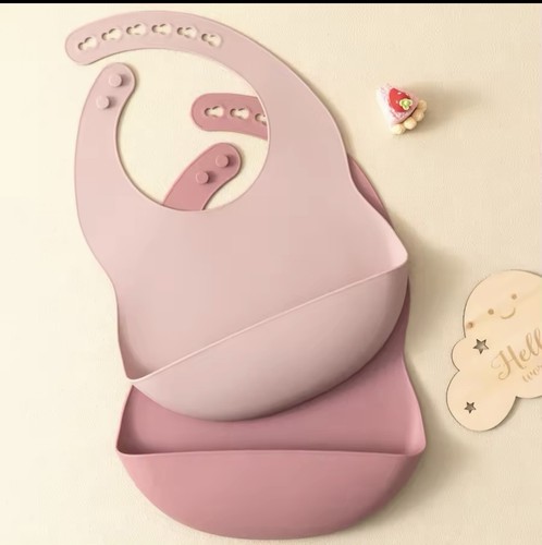 2pc silicone baby bibs - silicone,