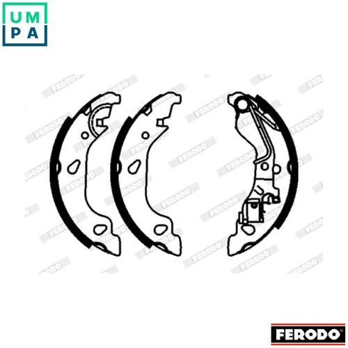Brake shoe set - fsb603, for