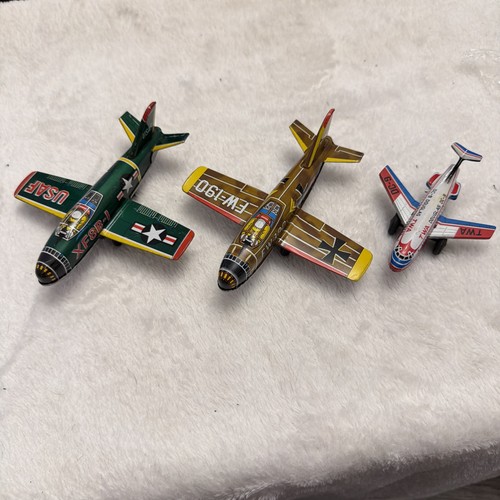 Vintage tinplate aeroplane job - tinplate,
