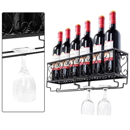 Metal gin shelf wine rack - metal,