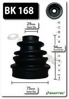 Shaftec front inner boot - cv,