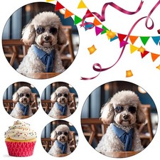 Poodle Dog Cake Topper Party