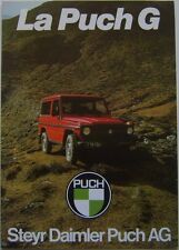 Puch G 230G 280 GE 240 GD 300 GD 1982 original Foldout Brochure French MB GWagen