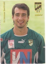 Autograph Dietmar Berchtold football player original signature