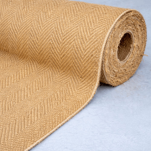 Herringbone hessian fabric - herringbone,