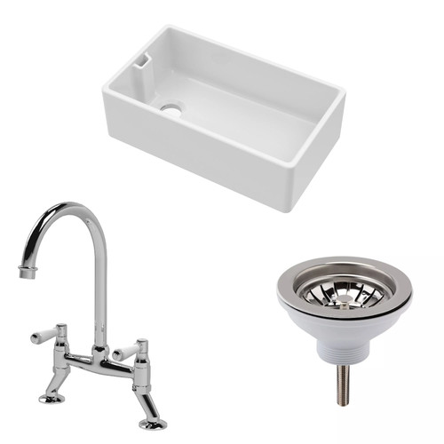 Traditional fireclay kitchen - fireclay,