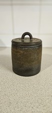 Coarse Pottery Ceramic Tea Canisters Tea Jar Storage for Tea, Bronze Effect