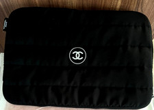 Chanel laptop black puffy bag - chanel,