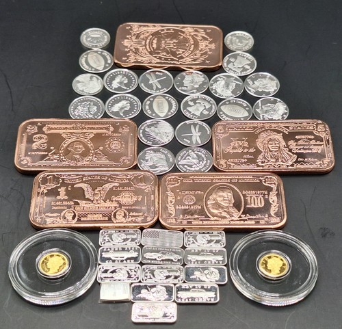 Precious metals bullion lot - precious,