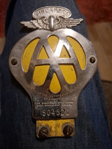 Vintage car badge aa - vintage,