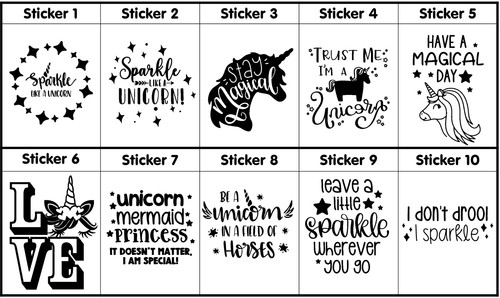 Personalise unicorn vinyl - unicorn,