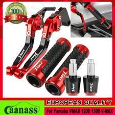 Motorcycle Brake Clutch Lever Handlebar Grip Set For Yamaha VMAX 1200 1300 V-MAX