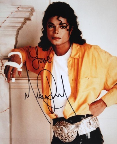 Michael jackson signed - michael,