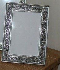 SPARKLE GLAMOUR CRUSHED CRYSTAL GLITTER DIAMANTE PHOTO FRAME ,CHOICE OF 4 SIZES