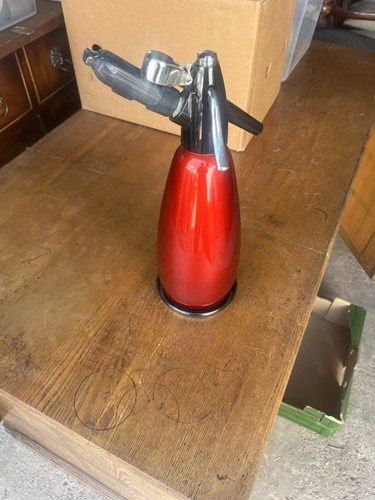 Vintage red sparklets soda - red,
