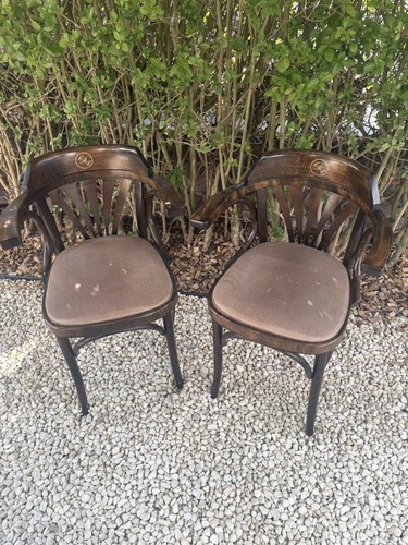 Pair vintage thonet style - pair, fan