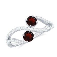 0.70 Ctw Minimal Red Garnet