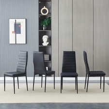 Dining chairs set faux - chairs,