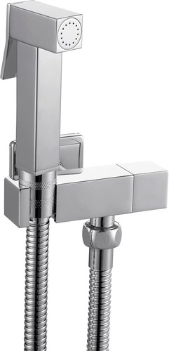 Square chrome brass douche - square,